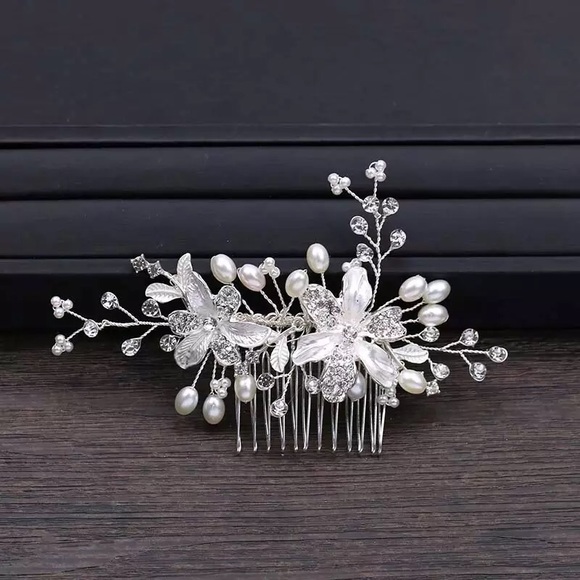 Hair Comb Pin Bridal Wedding Crystal Prom Swarovsk